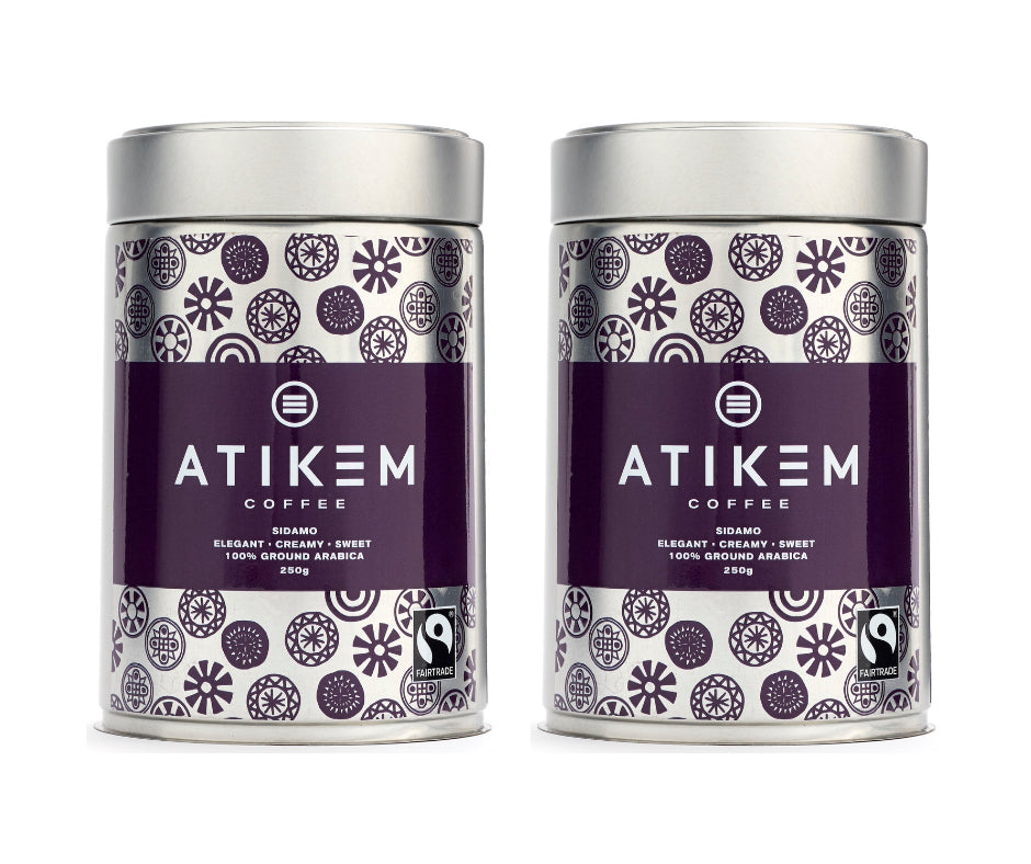 ATIKEM Coffee (Ground) 250g Tin (2x Pack)