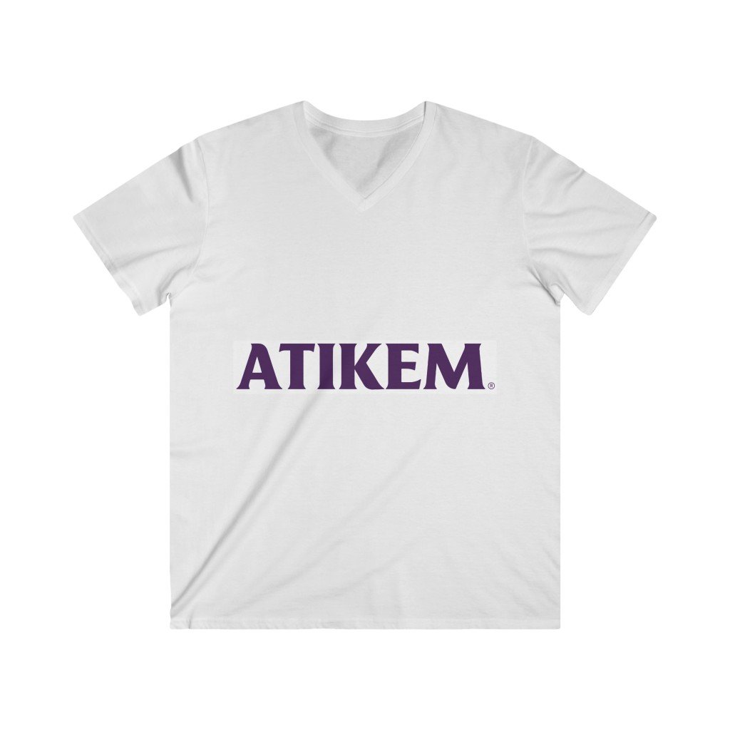 V-neck - ATIKEM Men's Fitted V-Neck Short Sleeve Tee