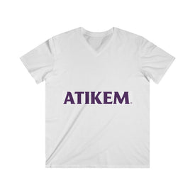 V-neck - ATIKEM Men's Fitted V-Neck Short Sleeve Tee