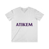 V-neck - ATIKEM Men's Fitted V-Neck Short Sleeve Tee